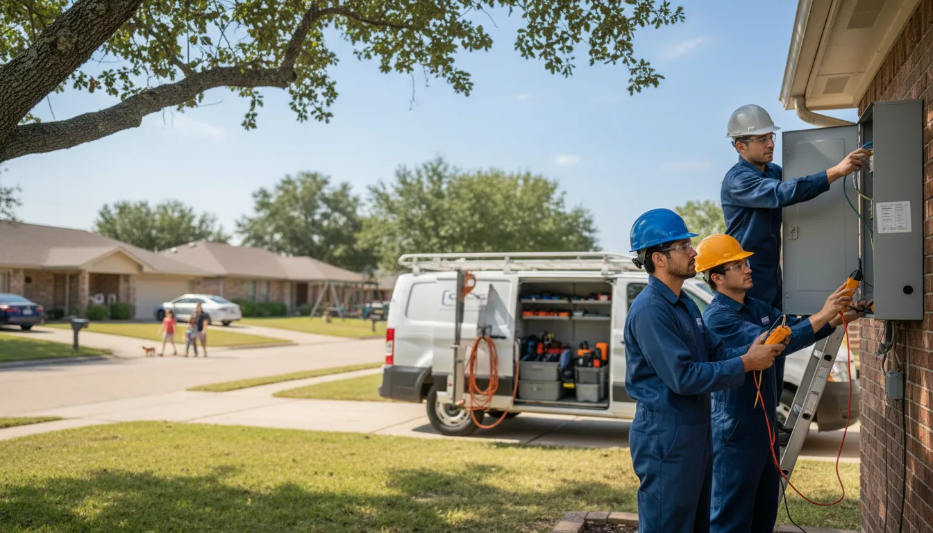 Certified electrician providing emergency electrical services in Jennings, KS